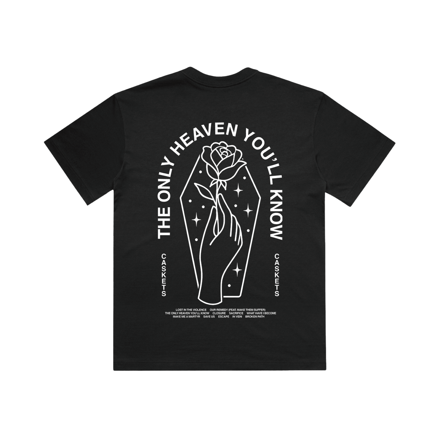 CASKETS COFFIN ROSE TEE