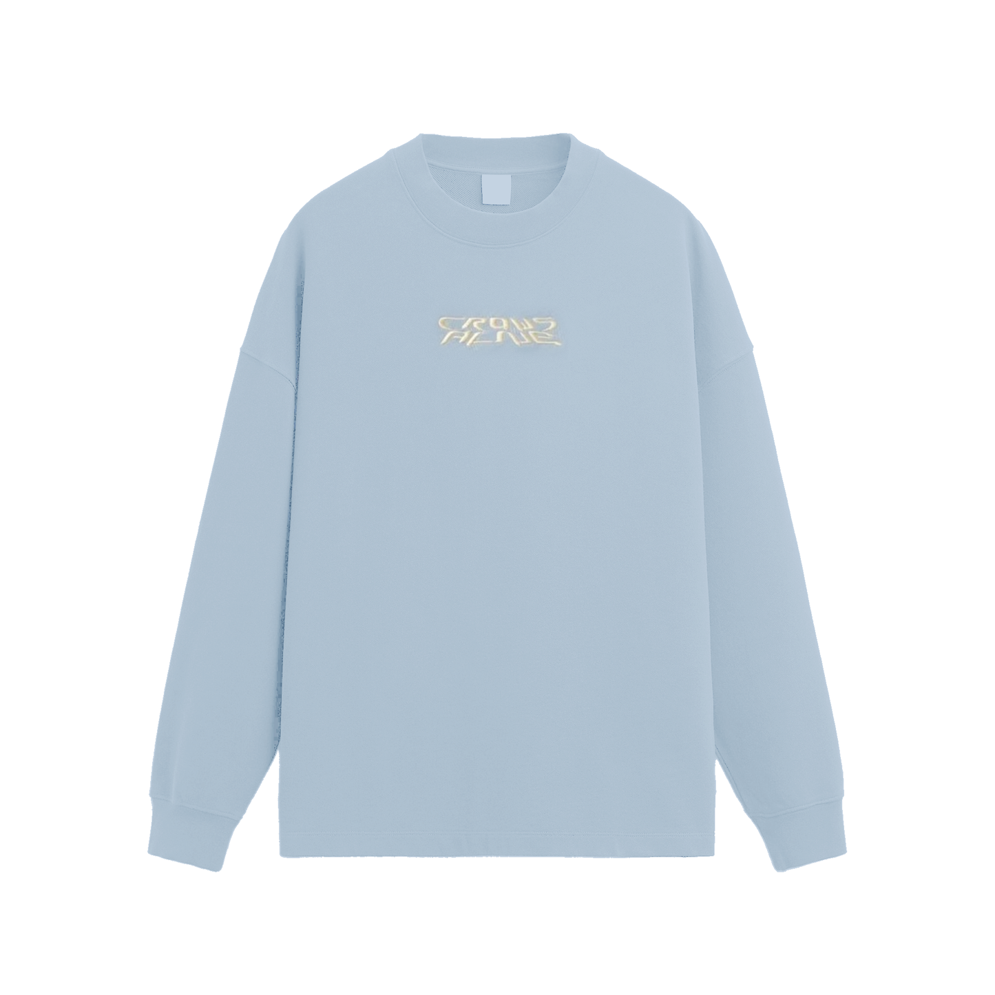 Embroidered logo crewneck
