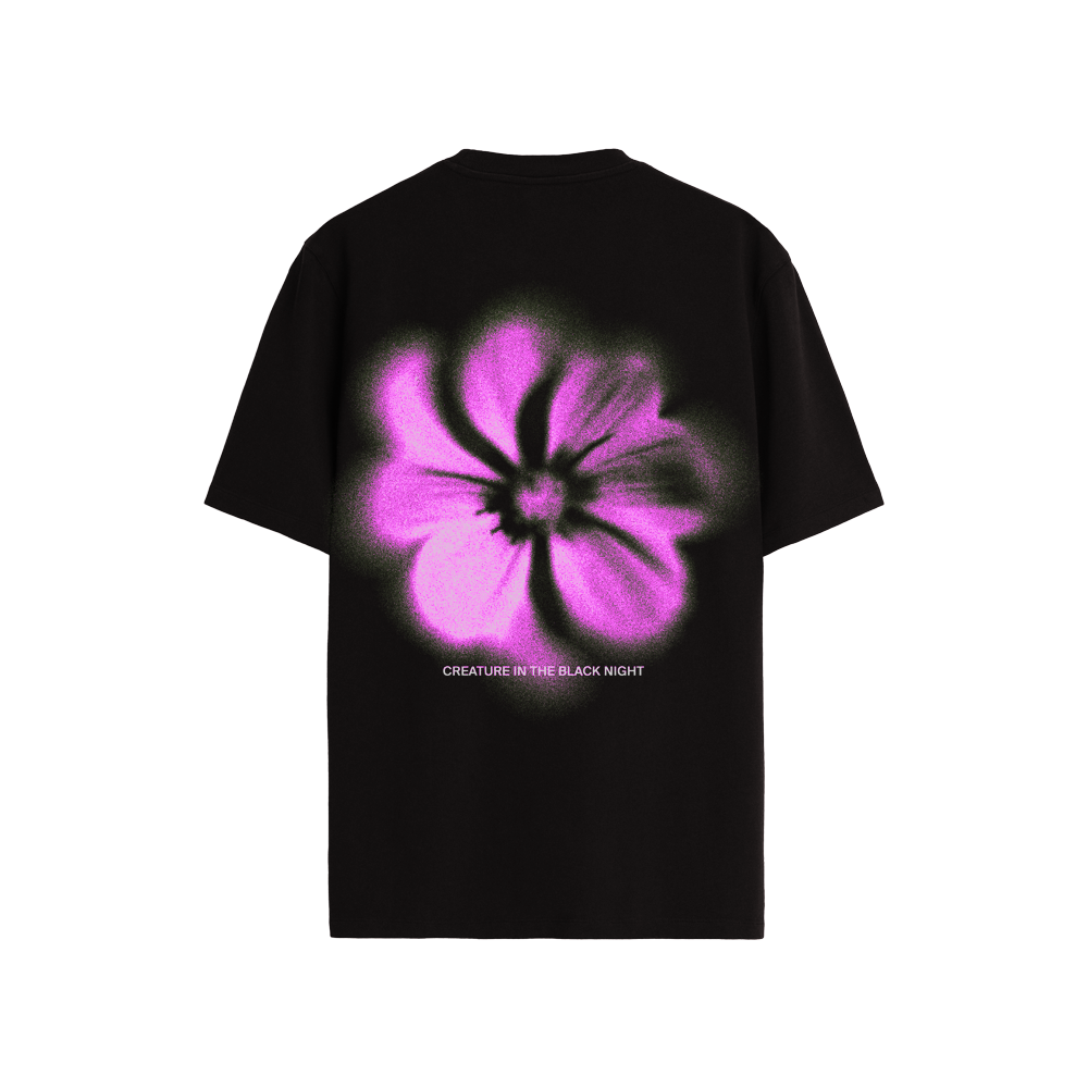 Forest Green Faded Flower Tee
