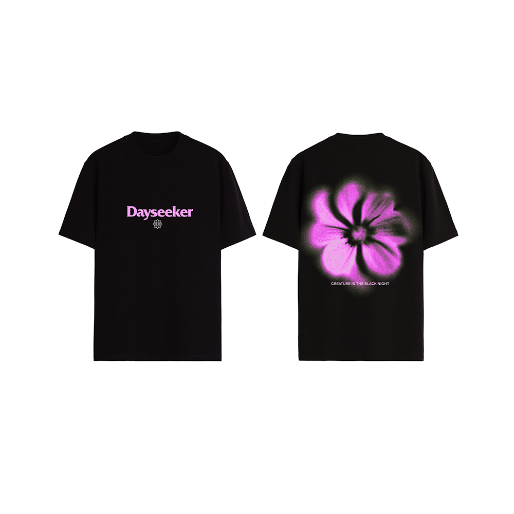 Forest Green Faded Flower Tee