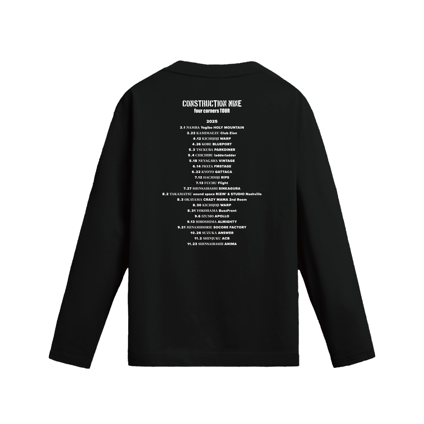 four corners TOUR L/S T-shirts