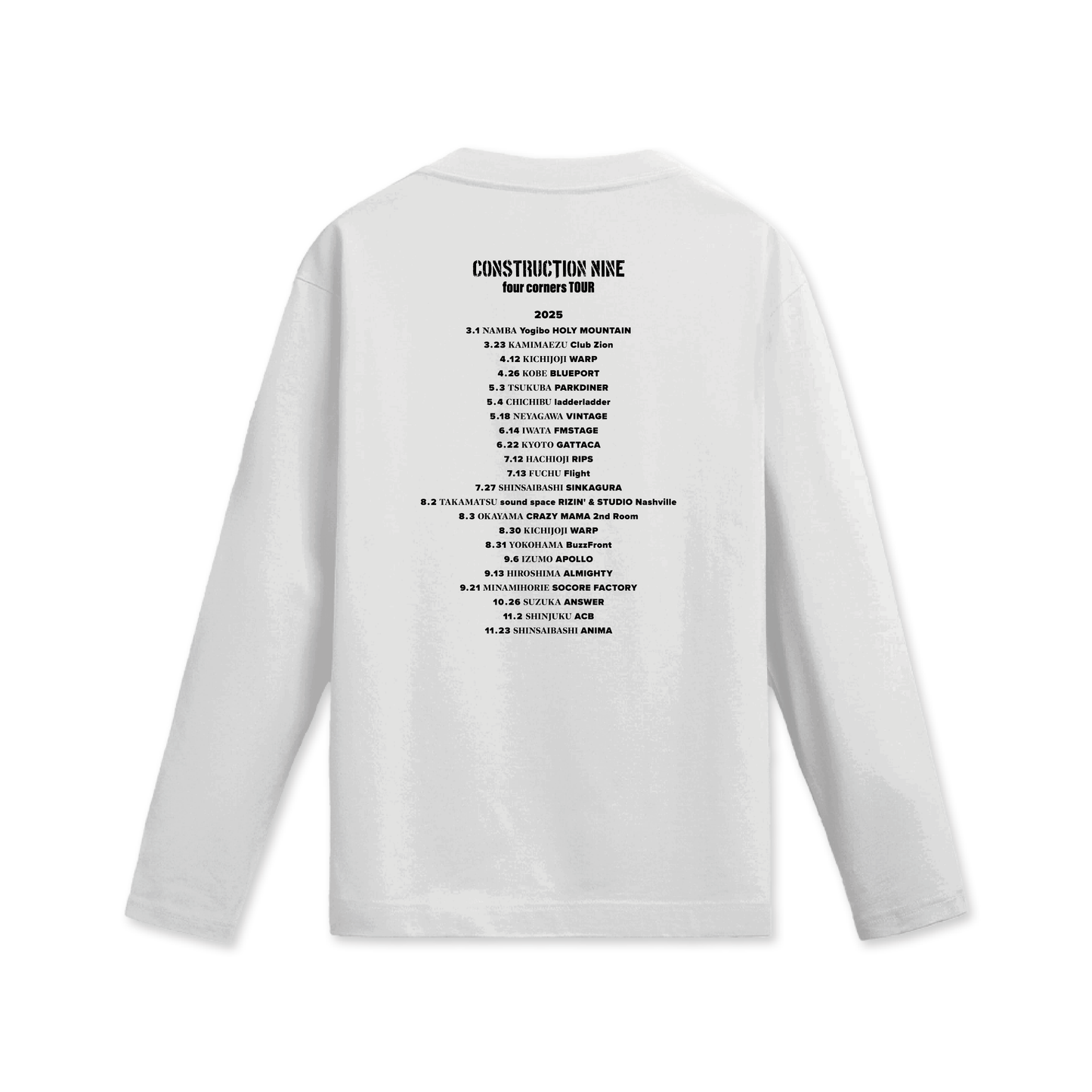 four corners TOUR L/S T-shirts