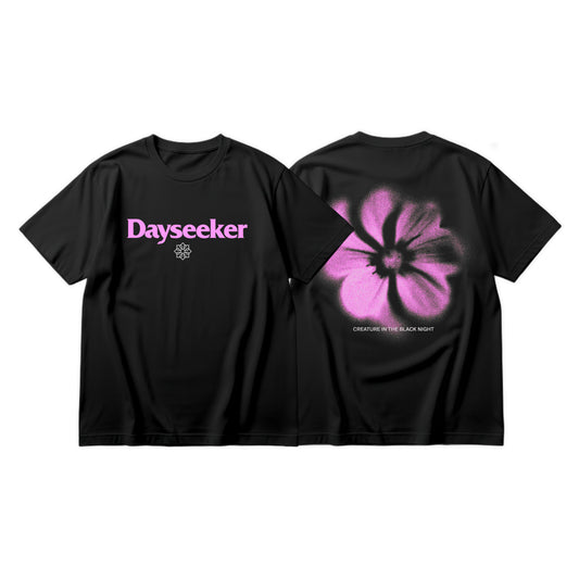 Forest Green Faded Flower Tee