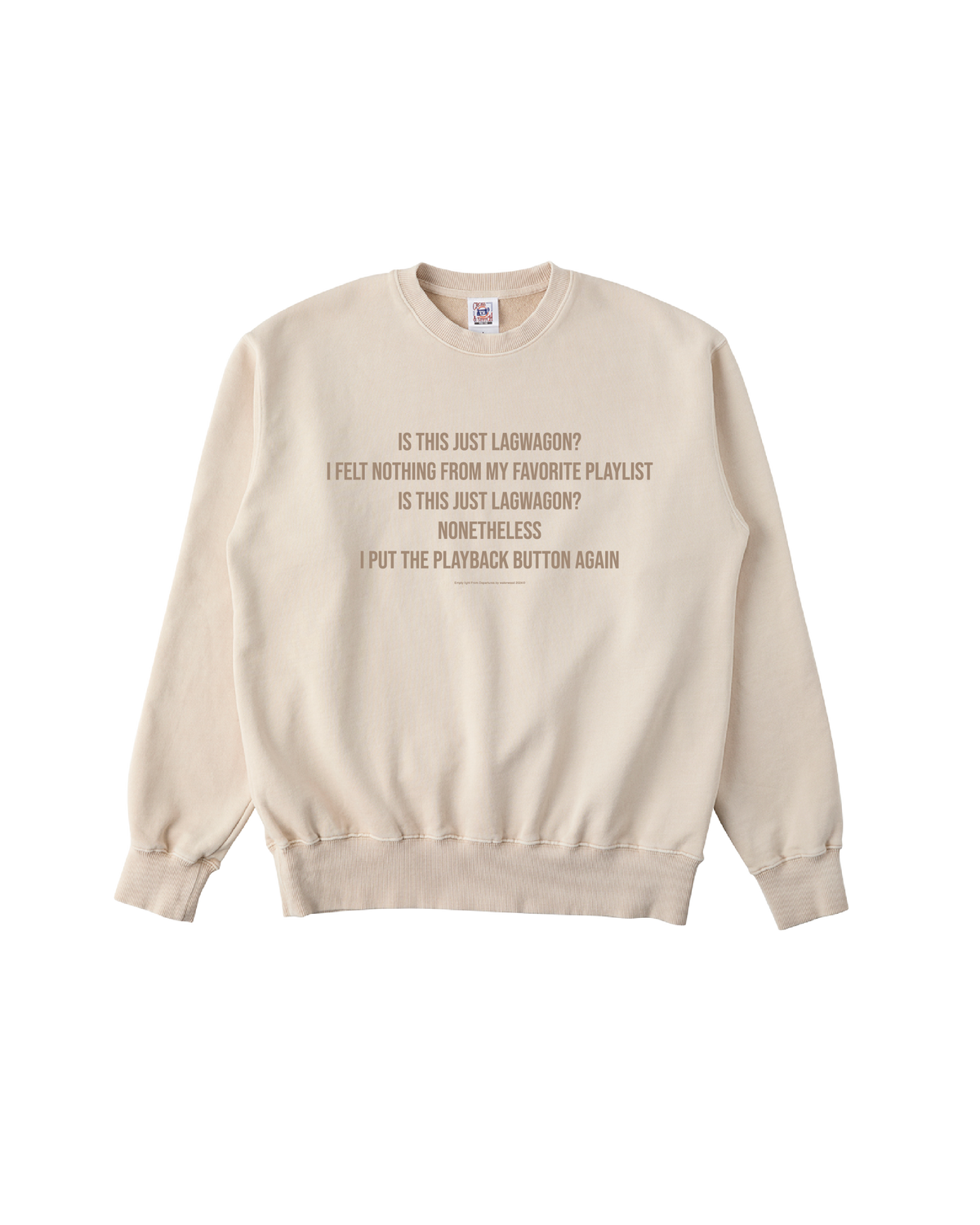【受注/Pre-order】Empty light CREWNECK SWEAT