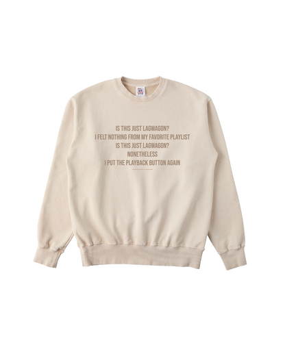 【受注/Pre-order】Empty light CREWNECK SWEAT