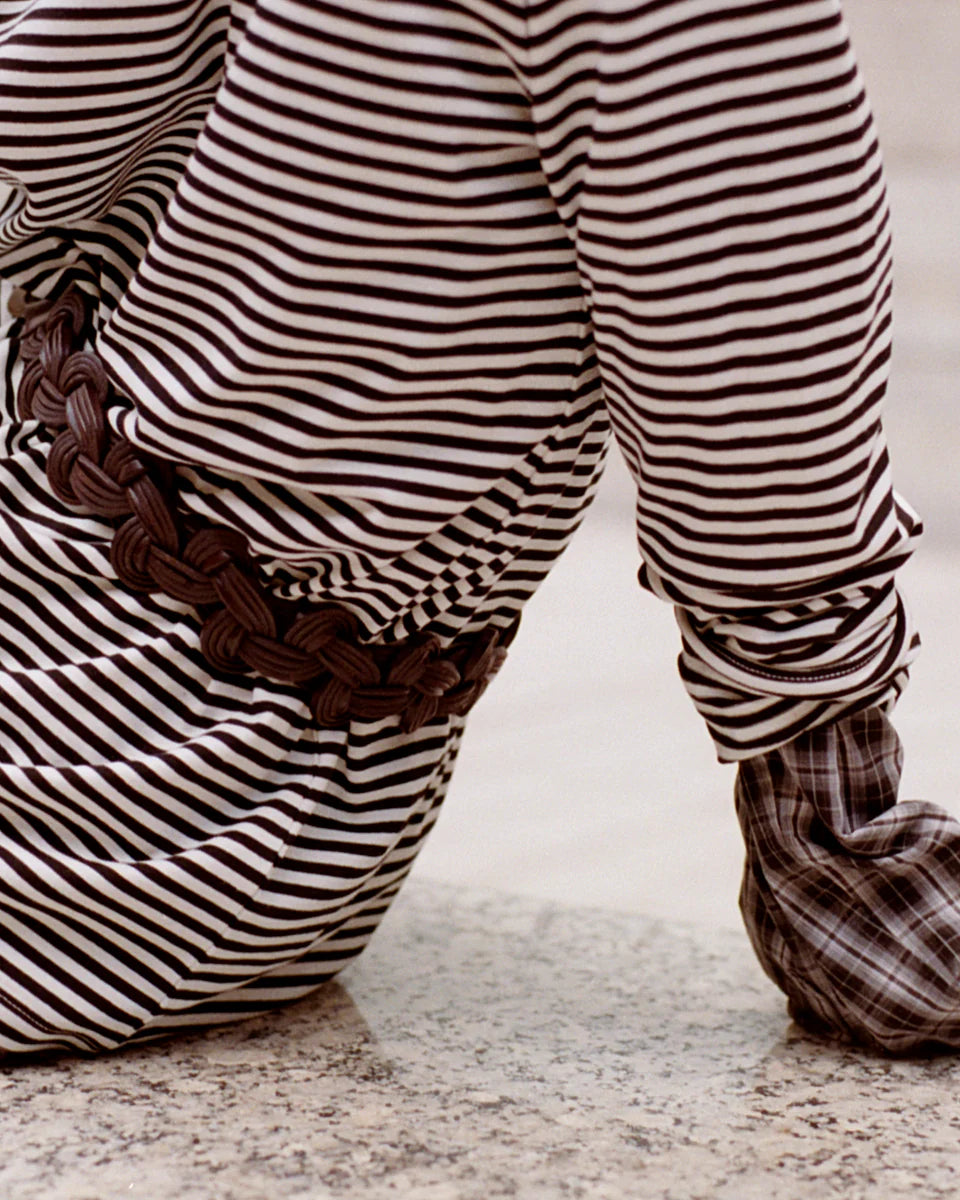 One-point long sleeve tee (border)