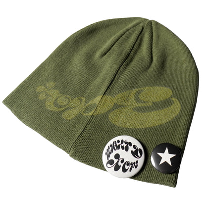 GREEN FROG KNIT BEANIE