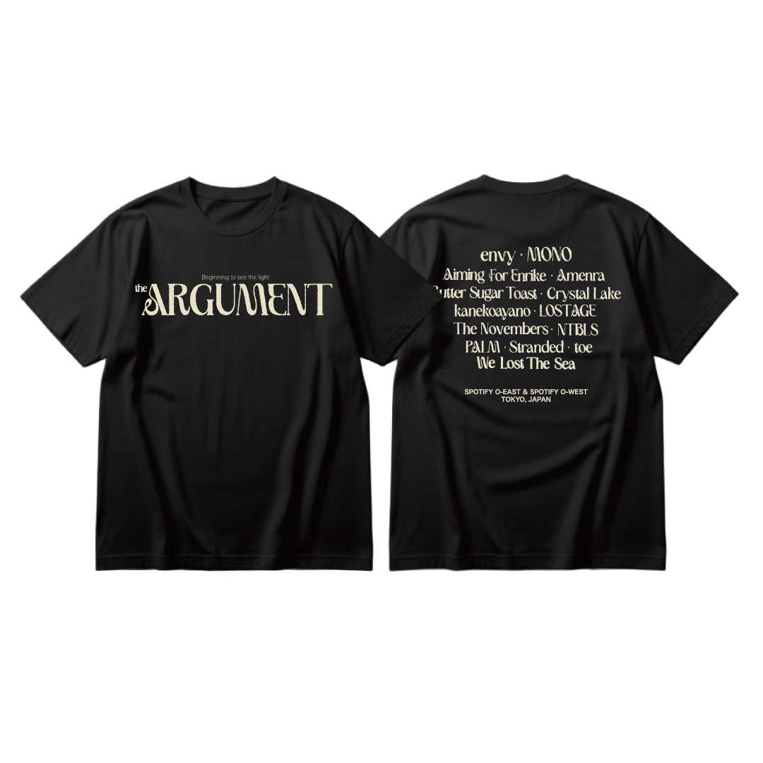 【受注／Pre-Order】THE ARGUMENT LOGO S/S Tee - BLACK