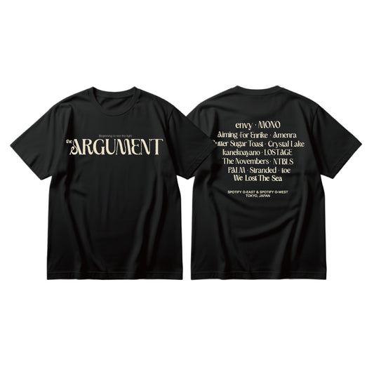 【受注／Pre-Order】THE ARGUMENT LOGO S/S Tee - BLACK