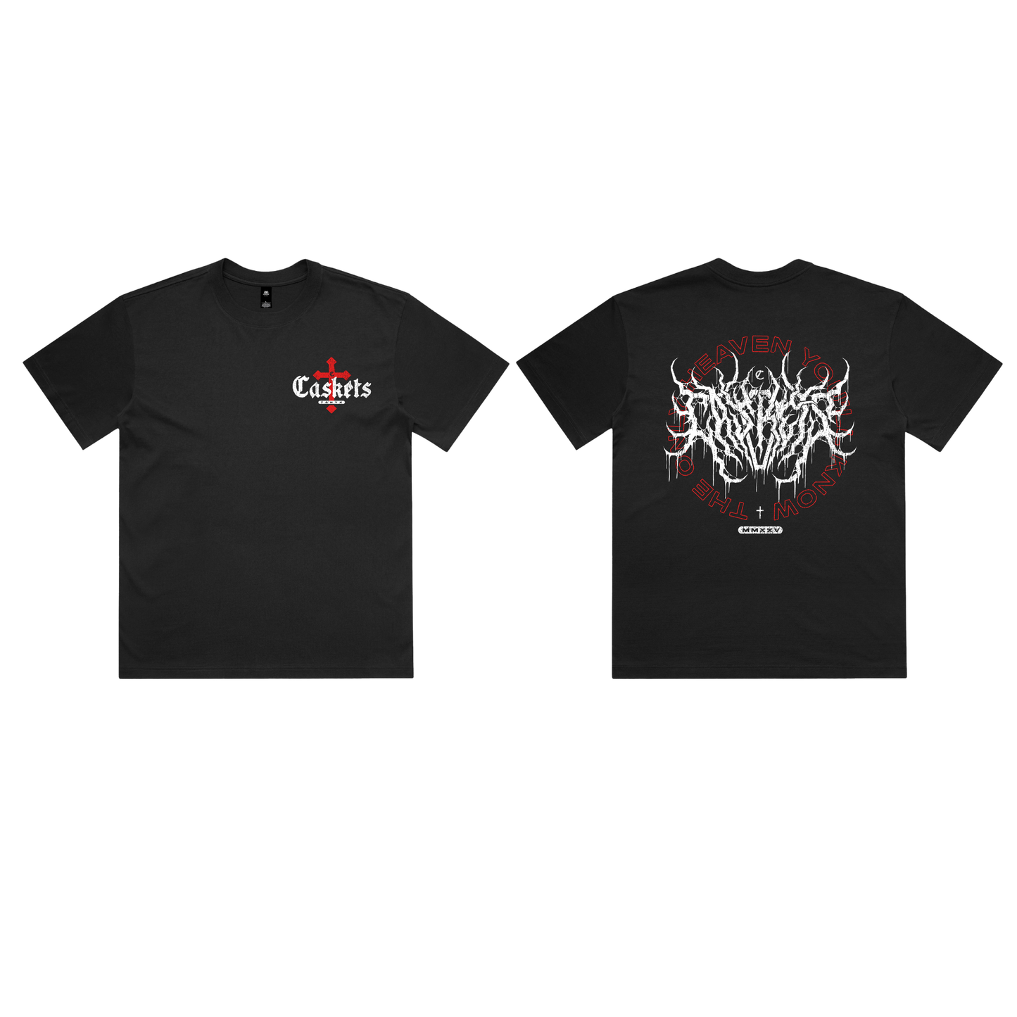 CASKETS METAL LOGO TEE