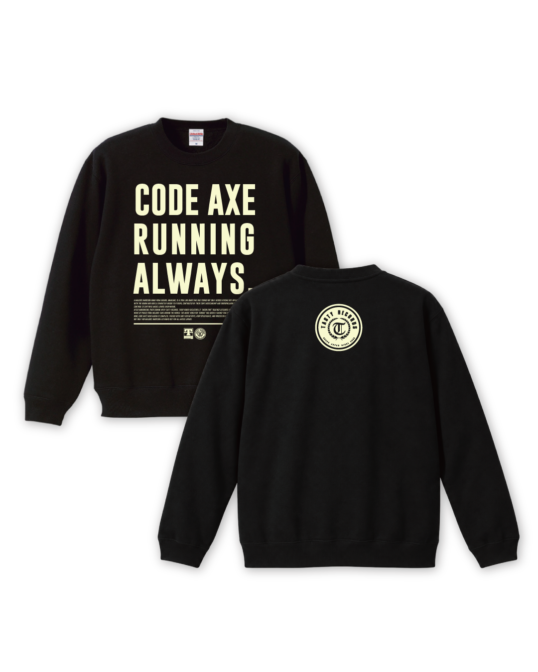 【受注】TEXT CREWNECK SWEAT