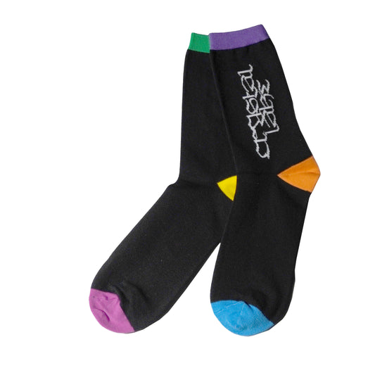 SOCKS (GREEN&PURPLE COLORFUL)