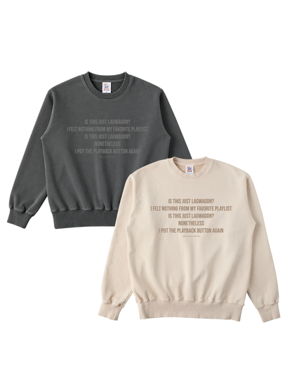 【受注/Pre-order】Empty light CREWNECK SWEAT