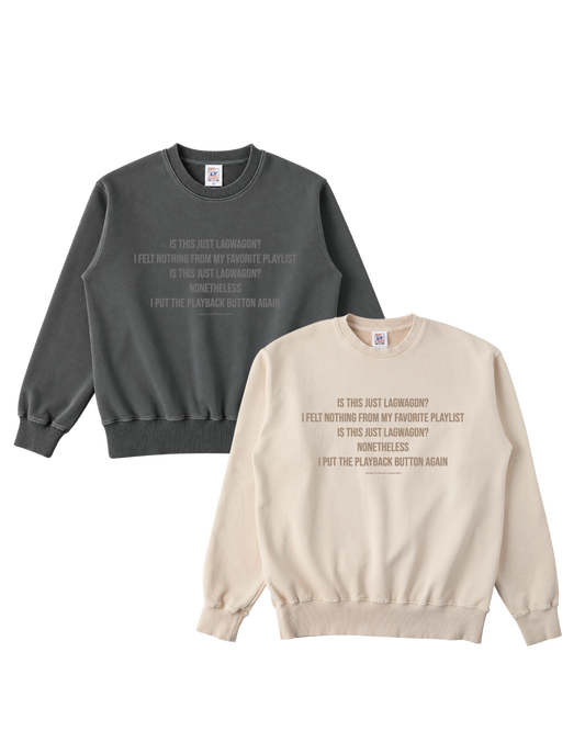 【受注/Pre-order】Empty light CREWNECK SWEAT