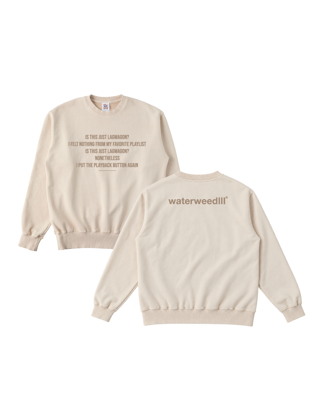 【受注/Pre-order】Empty light CREWNECK SWEAT