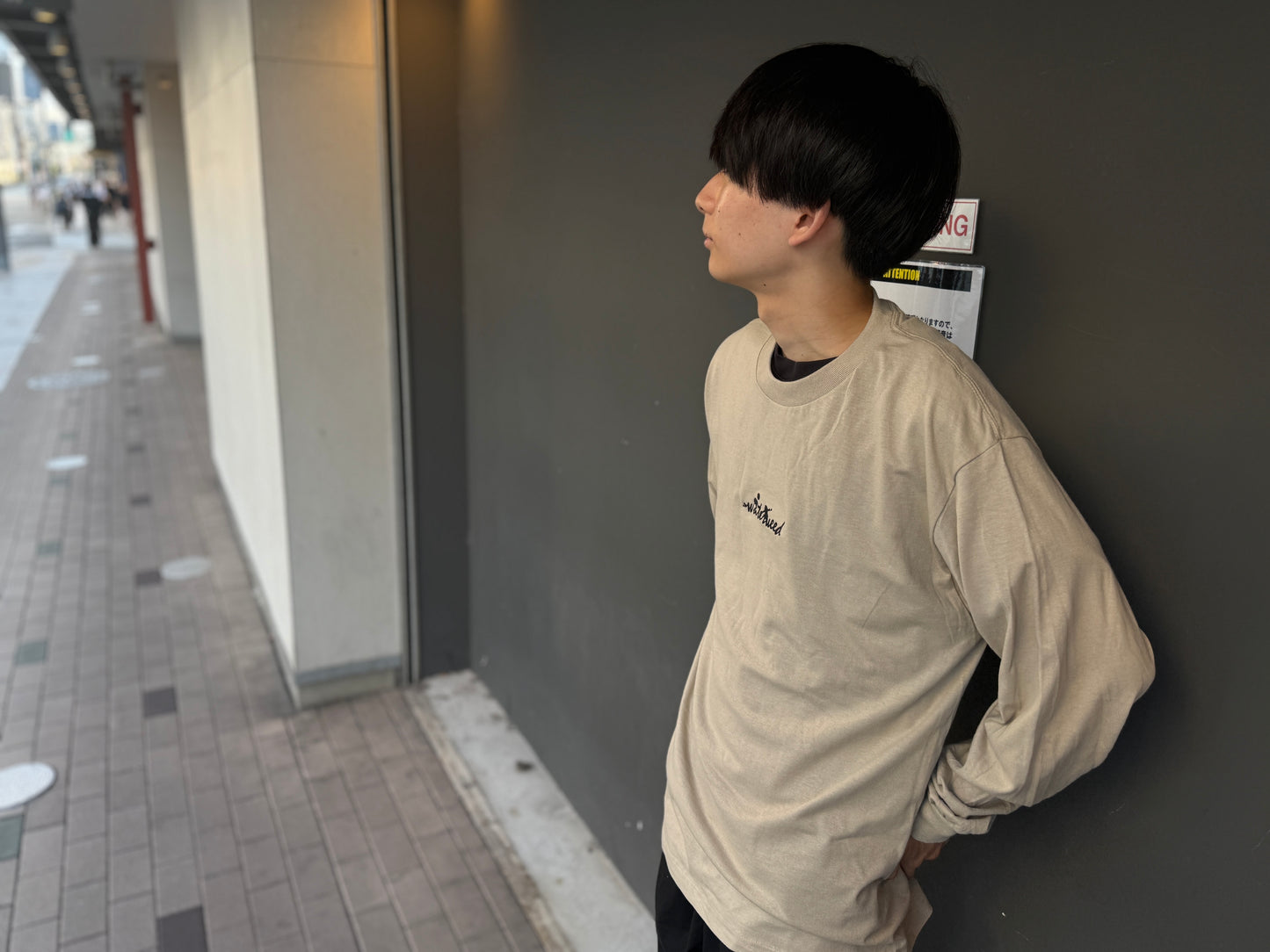 【受注/Pre-order】Classic Logo 刺繍  L/S T-shirt
