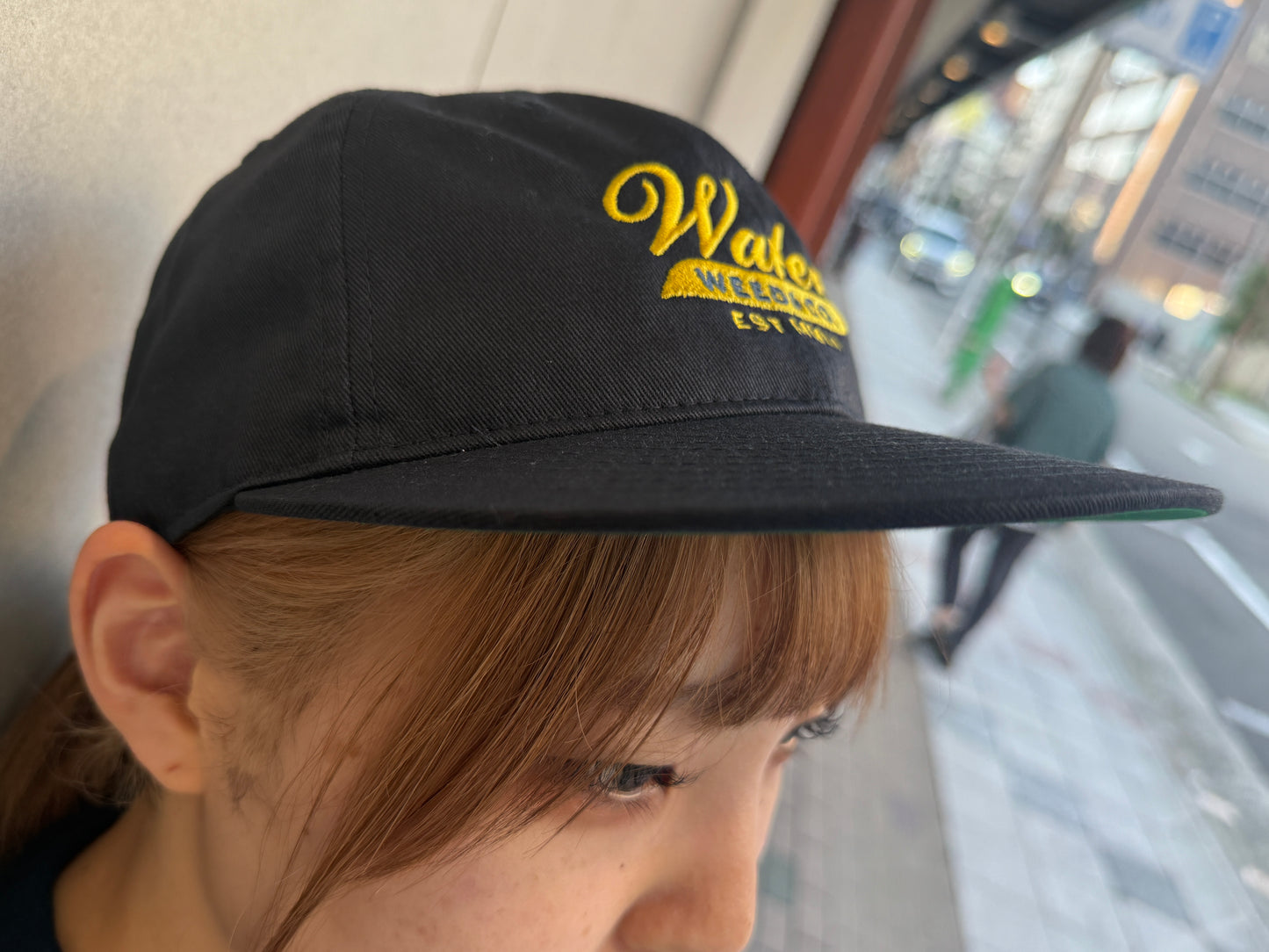 WEED&CO. 刺繍 FLAT VISOR CAP