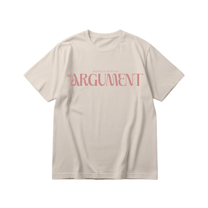 【受注／Pre-Order】THE ARGUMENT LOGO S/S Tee - IVORY