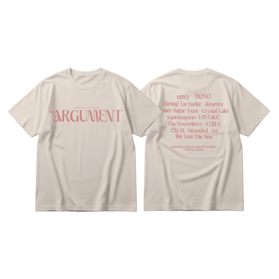 【受注／Pre-Order】THE ARGUMENT LOGO S/S Tee - IVORY