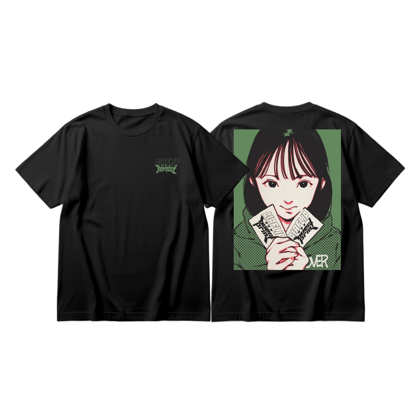 over print x AIRFLIP TICKET Tee