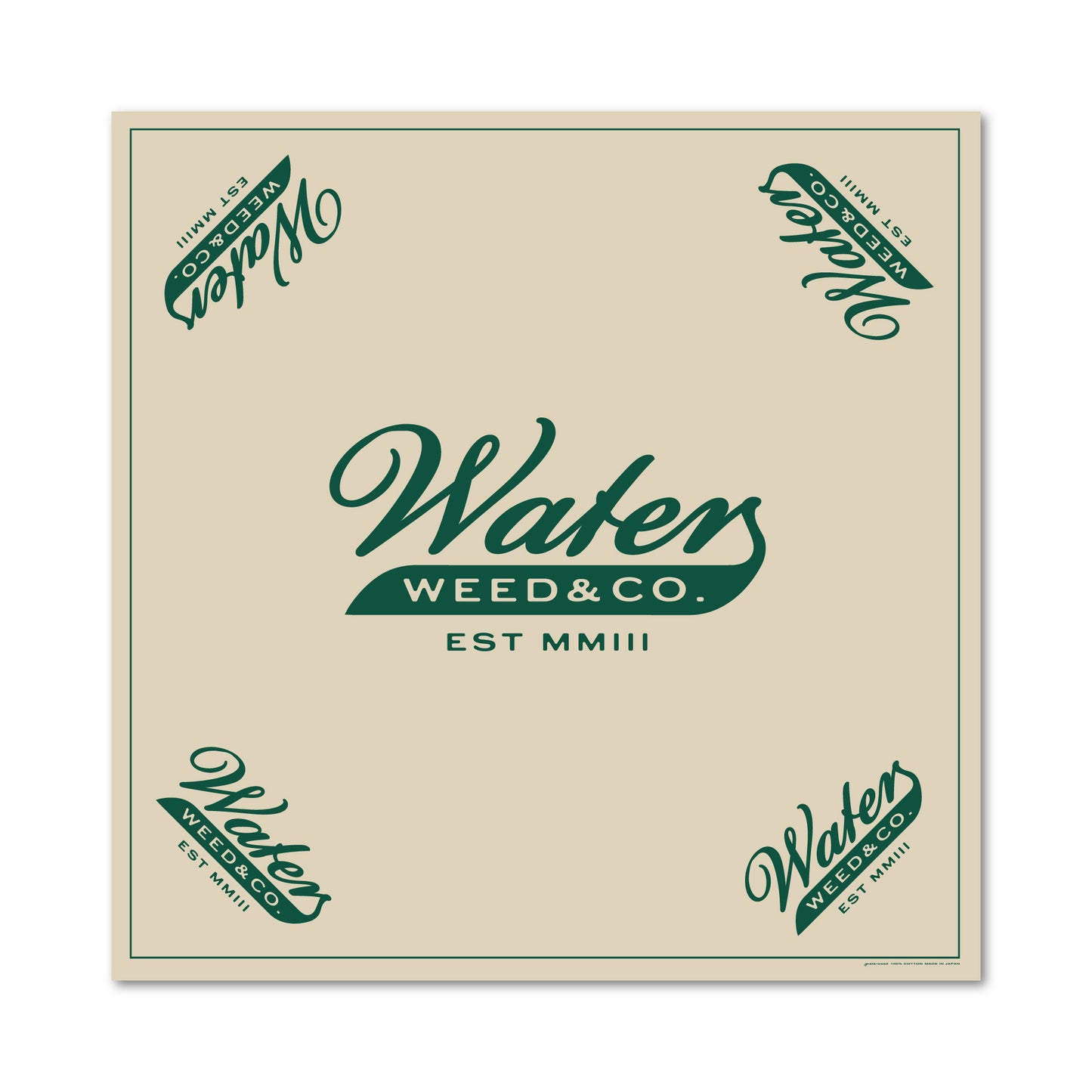 【受注/Pre-order】WEED&CO. BANDANA