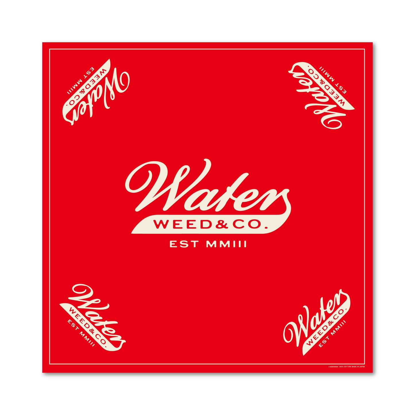 【受注/Pre-order】WEED&CO. BANDANA