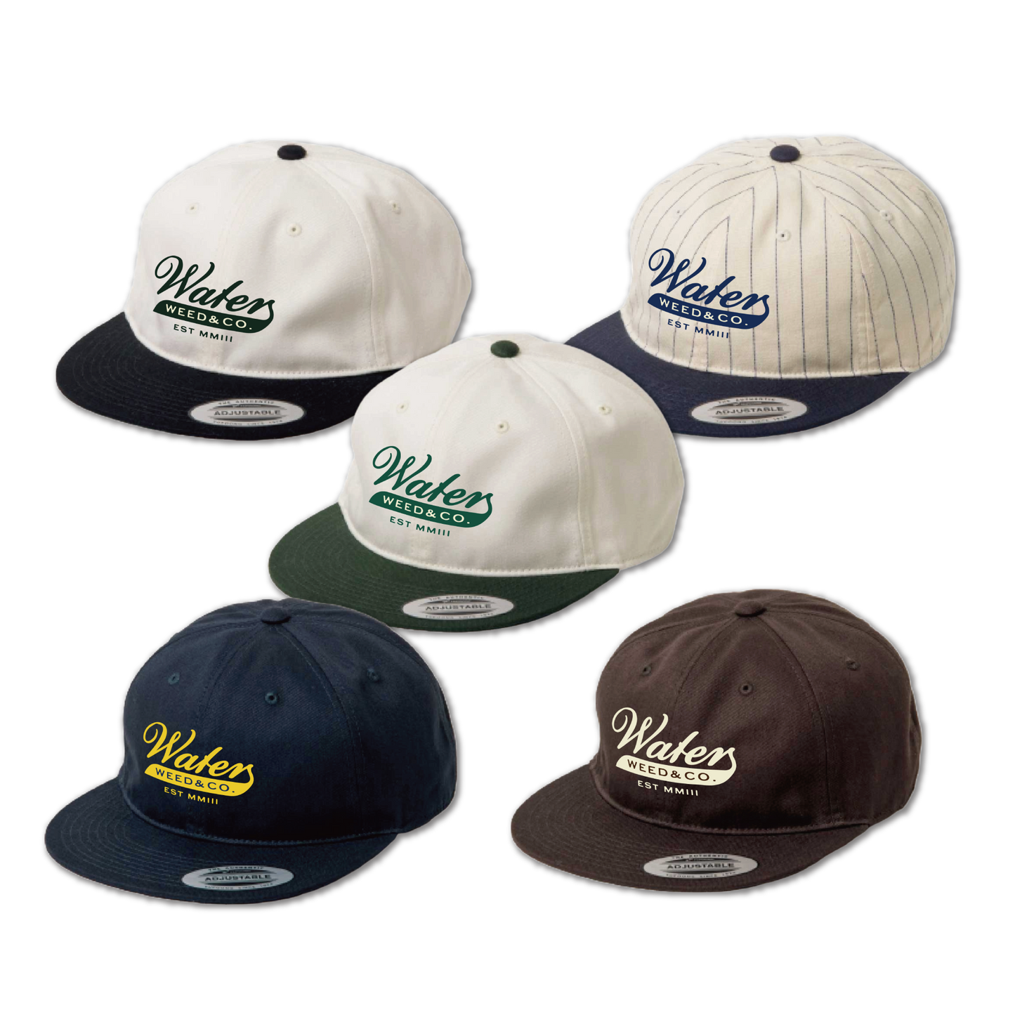 【数量限定/Limited Stock】WEED&CO. 刺繍 FLAT VISOR CAP