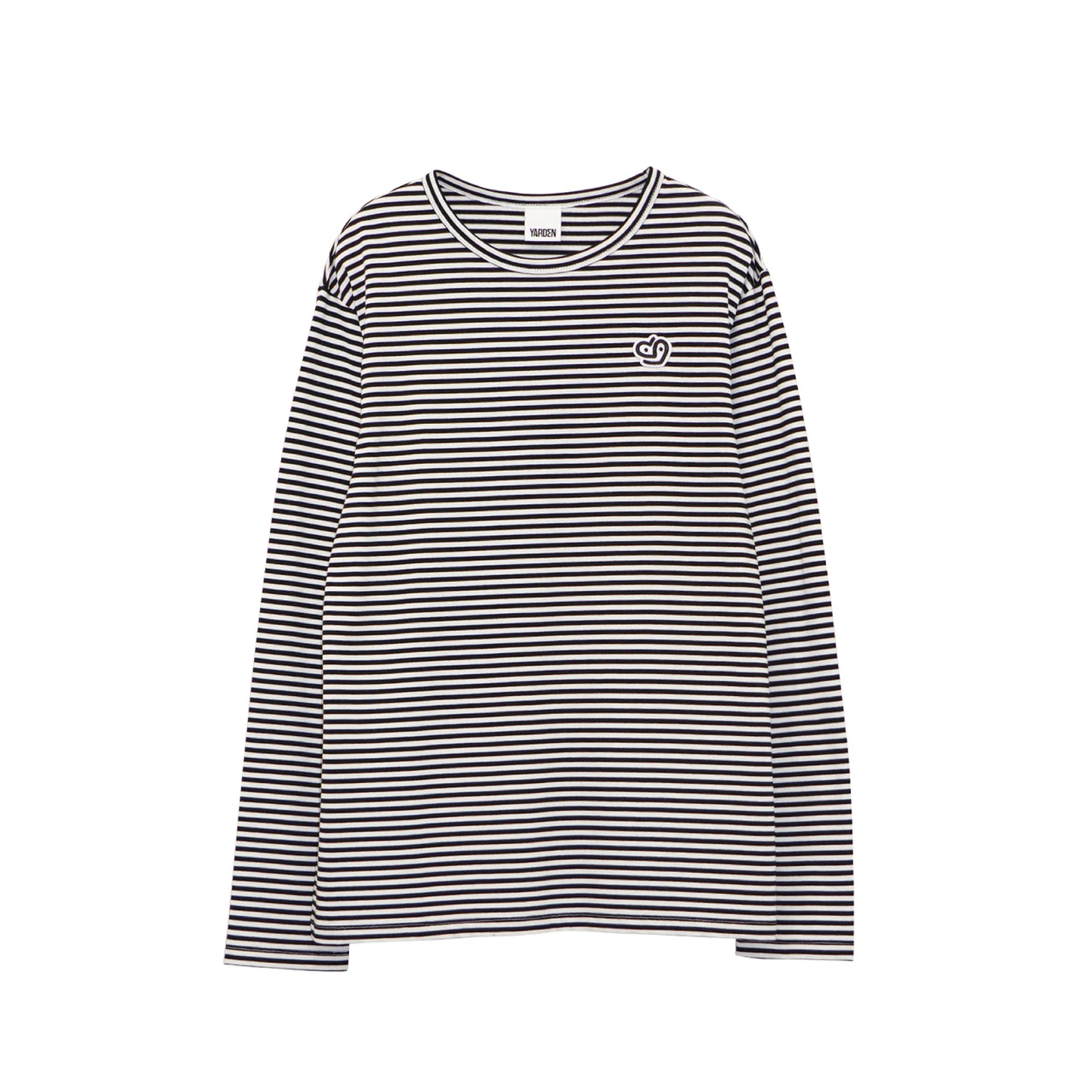One-point long sleeve tee (border)