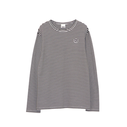 One-point long sleeve tee (border)