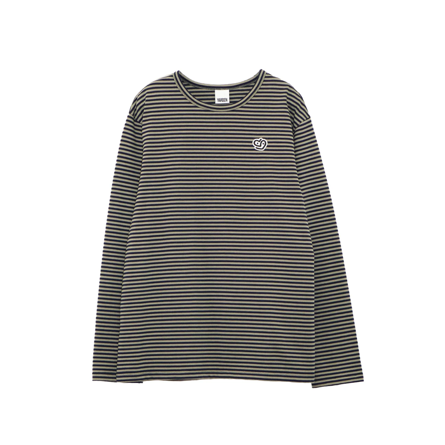 One-point long sleeve tee (border)
